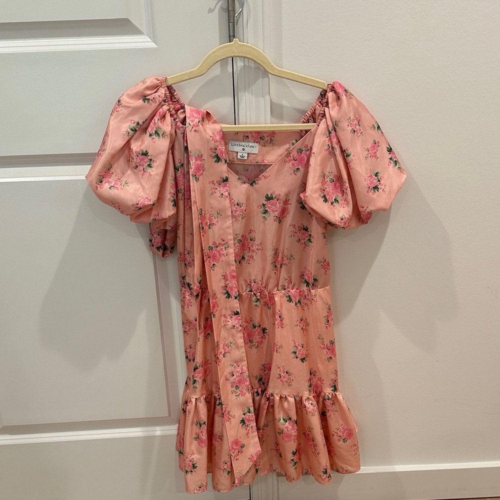 LOVE SHACK FANCY X TARGET PINK FLORAL DRESS SIZE 4
